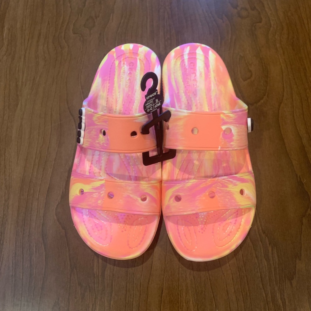 Crocs Unisex-Adult Classic Two-Strap Slide Sandals